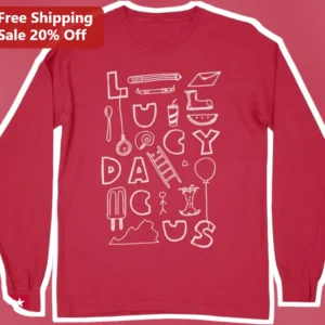 Lucy Dacus Long Sleeve Tee Indie Rock Merch Couch Tour Gift available at our Los Angeles warehouse