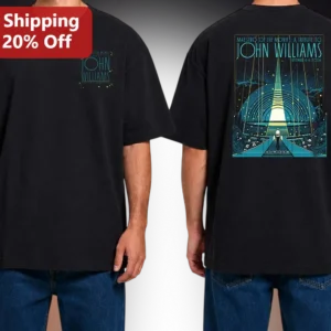 Maestro of the Movies John Williams Hollywood Bowl Tribute Tee available at our Los Angeles warehouse