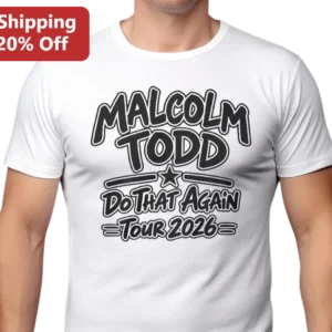 Malcolm Todd Do That Again Tour 2026 Graphic Tee available at our Los Angeles warehouse