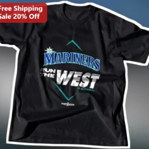 Mariners Run The West Tee Seattle Baseball Fan Gift available at our Los Angeles warehouse