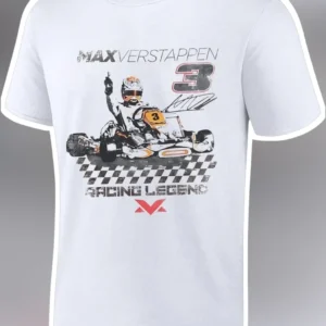 Max Verstappen Racing Legend F1 Champion Graphic Tee available at our Los Angeles warehouse