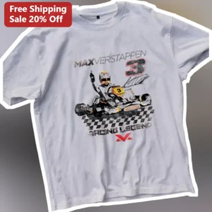 Max Verstappen Racing Legend Graphic Tee F1 Fan Gift available at our Los Angeles warehouse