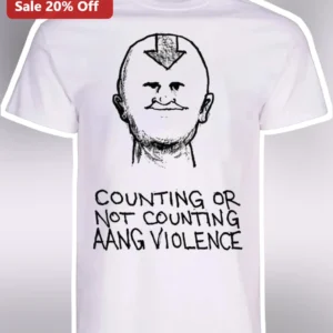Counting Or Not Counting Aang Violence Meme Graphic Tee available at our Los Angeles warehouse