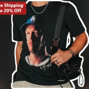 Mike Trout Tee Los Angeles Angels Baseball Fan Portrait Signature Graphic Shirt available at our Los Angeles warehouse