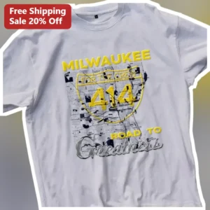 Milwaukee For The Crew Road To Greatness Tee available at our Los Angeles warehouse