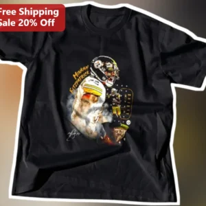 Minkah Fitzpatrick Watercolor Football Player Tee Steelers NFL Fan Gift available at our Los Angeles warehouse