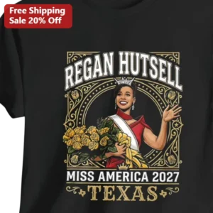 Miss America Texas Vintage Beauty Queen Graphic Tee Personalized Pageant Winner Gift available at our Los Angeles warehouse