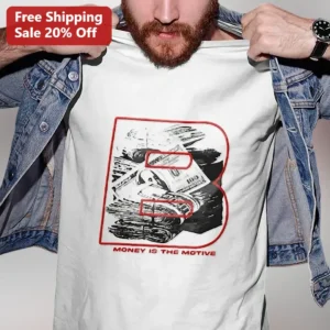 Money Is The Motive Graphic Tee For Entrepreneurs Hustle Culture Streetwear Shirt available at our Los Angeles warehouse