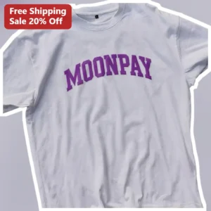 MoonPay Crypto Enthusiast Collegiate Arch Tee available at our Los Angeles warehouse