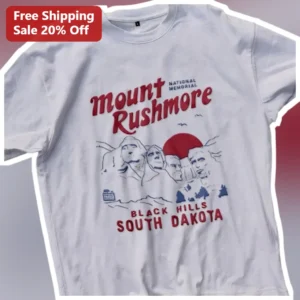 Mount Rushmore National Memorial Black Hills South Dakota Vintage Travel Tee available at our Los Angeles warehouse