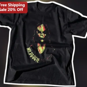 MR. BOOGIE Michael Myers Horror Tee Grunge Glitch Art Halloween Shirt available at our Los Angeles warehouse