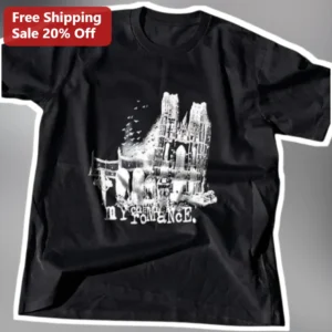 My Chemical Romance Gothic Cathedral Graphic Tee Vintage Emo Band Shirt available at our Los Angeles warehouse