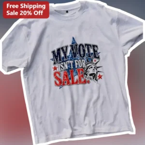 My Vote Isn't For Sale Vintage Patriotic Graphic Tee available at our Los Angeles warehouse