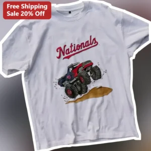 Nationals Tee Monster Truck Racing Graphic Shirt for Men Women Motorsports Fans available at our Los Angeles warehouse