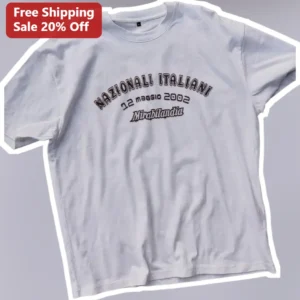 Nazionali Italiani 12 Maggio 2002 Mirabilandia Retro Football Graphic Tee available at our Los Angeles warehouse