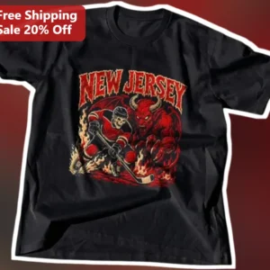 New Jersey Vintage Hockey Fan Graphic Tee Garden State Pride Gift available at our Los Angeles warehouse