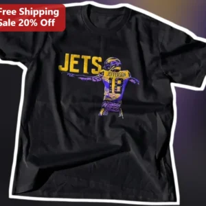 New York Jets Garrett Wilson Gronk Spike Distressed Vintage Tee NFL Fan Gift available at our Los Angeles warehouse