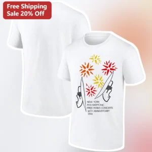New York Philharmonic Free Parks Concerts 30th Anniversary 1994 Vintage Graphic Tee available at our Los Angeles warehouse