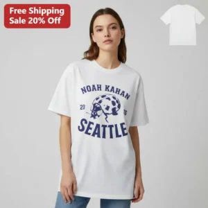 Noah Kahan Seattle 2026 Tee Vintage Varsity Ladybug Tour Concert Merch Gift for Fans available at our Los Angeles warehouse