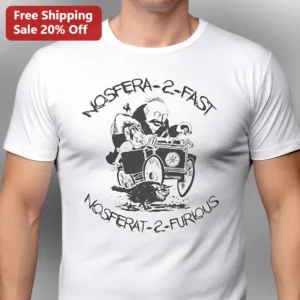 Nosfera 2 Fast Nosferat 2 Furious Graphic Tee available at our Los Angeles warehouse