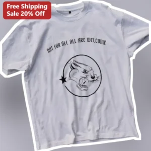 Not For All All Are Welcome Cougar Graphic Tee University of Houston Spirit Shirt available at our Los Angeles warehouse