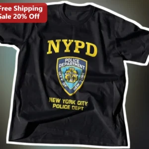 NYPD New York City Police Department Distressed Vintage Graphic Tee available at our Los Angeles warehouse