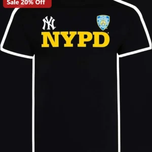 NYPD Tee New York Police Department Badge Shirt Official Style Graphic T-Shirt for Men Women available at our Los Angeles warehouse