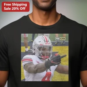 Ohio State Buckeyes Football Player Tee Game Day Fan Apparel available at our Los Angeles warehouse
