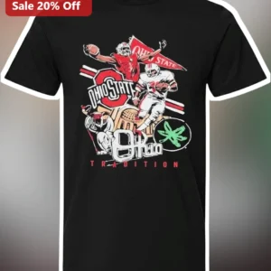 Ohio State Tradition Tee Vintage OSU Football Buckeyes Graphic Shirt for Men available at our Los Angeles warehouse
