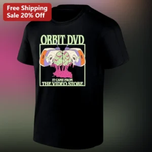 ORBIT DVD It Came From The Video Store Tee, Retro Horror Movie Shirt, Vintage VHS Video Store Graphi available at our Los Angeles warehouse