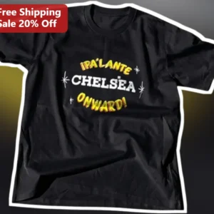 ¡PA'LANTE CHELSEA ONWARD! Tee Retro Vintage Typography Graphic Shirt for Chelsea MA Community Fans available at our Los Angeles warehouse