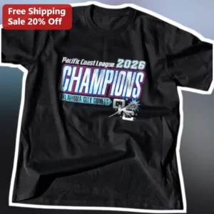 Pacific Coast League 2026 Champions Oklahoma City Comets Tee available at our Los Angeles warehouse