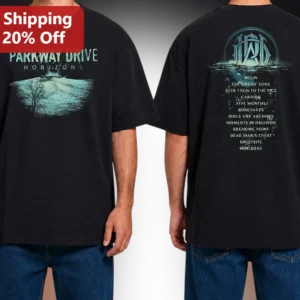 Parkway Drive Horizons Album Graphic Tee Metalcore Band Merch Shirt available at our Los Angeles warehouse
