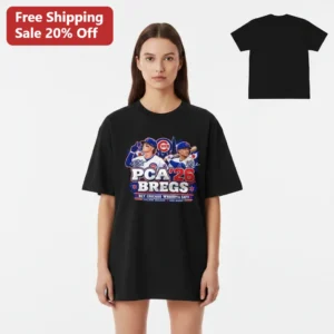 PCA '26 BREGS Hey Chicago Whaddya Say Tee, Pete Crow-Armstrong Alex Bregman Vintage Chicago Cubs Bas available at our Los Angeles warehouse