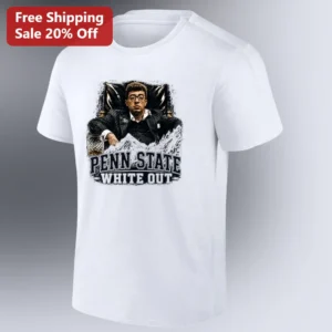 Penn State White Out Tee Al Pacino Scarface Parody Design for Nittany Lions Football Fans Game Day G available at our Los Angeles warehouse