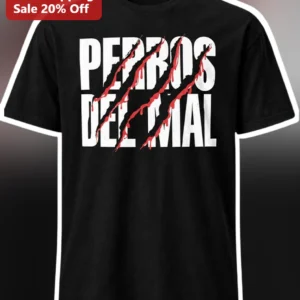 Perros del Mal Lucha Libre Graphic Tee Black Wrestling Shirt for Men available at our Los Angeles warehouse