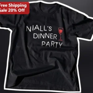 Personalized Dinner Party Wine Glass Tee Custom Name Funny Host Shirt Gift available at our Los Angeles warehouse