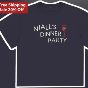 Personalized Dinner Party Wine Glass Tee Custom Name Host Gift for Women Men available at our Los Angeles warehouse