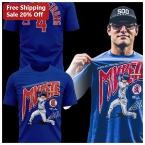 Pete Crow-Armstrong MVPETE Signature Graphic Tee for Cubs Fans available at our Los Angeles warehouse