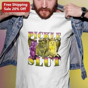 Pickle Slut Funny Graphic Tee for Bachelorette Party or Pickle Lovers available at our Los Angeles warehouse