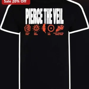 Pierce The Veil I Can't Hear You World Tour Petco Park San Diego Concert Tee available at our Los Angeles warehouse