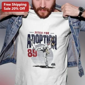 Pitch For Adoption Tee Vintage Baseball Pitcher Graphic Shirt Unisex Gift for Fans available at our Los Angeles warehouse