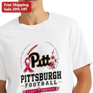 Football Fight Together Breast Cancer Awareness Tee available at our Los Angeles warehouse