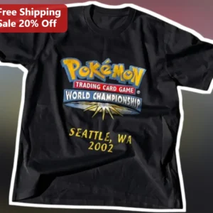 Pokémon Trading Card Game World Championship Seattle 2002 Vintage Tee available at our Los Angeles warehouse