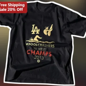 #POOLCRASHERS NL WEST CHAMPS 2013 Tee Vintage Retro Baseball Fan Shirt available at our Los Angeles warehouse