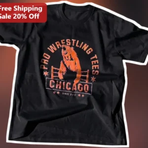 Pro Wrestling Tees Chicago Vintage Bear Graphic Tee available at our Los Angeles warehouse