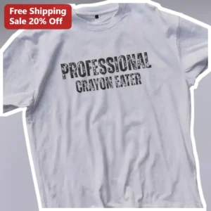 Professional Crayon Eater Tee Military Humor Graphic Shirt for Marines Veterans Gift available at our Los Angeles warehouse