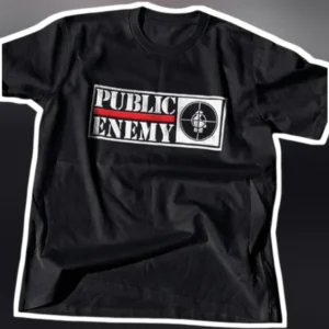 Public Enemy Vintage Logo Graphic Tee Hip Hop Streetwear Shirt available at our Los Angeles warehouse