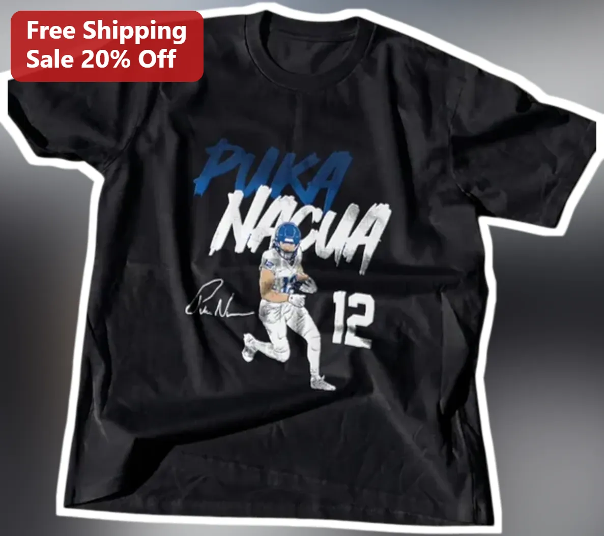 Puka Nacua Tee Los Angeles Rams Football Player Graphic Shir — Los Angeles Puka Nacua Tee Los Angeles Rams Football Player Graphic Shirt for Men Women NFL Fans available at our Los Angeles warehouse
