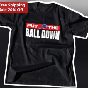 Put The Ball Down Buffalo Bills NFL Fan Graphic Tee available at our Los Angeles warehouse